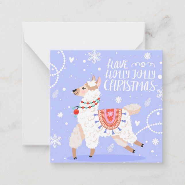 Tarjeta Pequeña Feliz Navidad (Anverso)