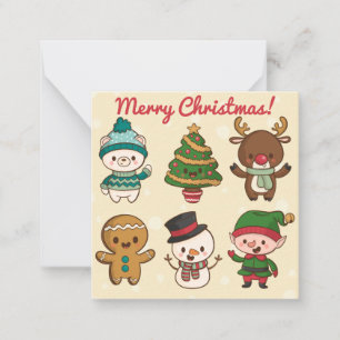 Tarjeta Pequeña Feliz Navidad