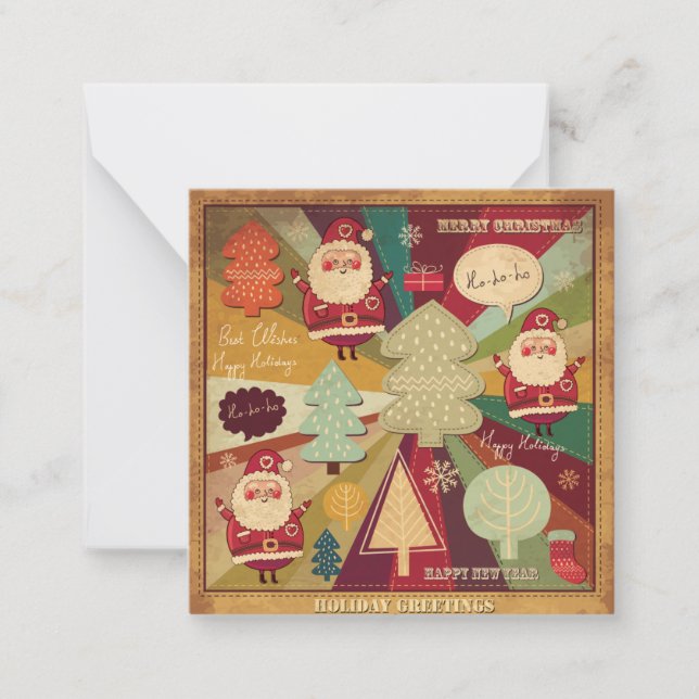 Tarjeta Pequeña Feliz Navidad (Anverso)