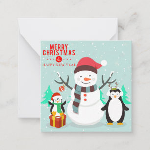 Tarjeta Pequeña Feliz Navidad/Felices Fiestas