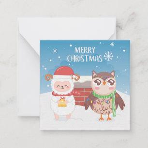 Tarjeta Pequeña Feliz Navidad/Feliz Año Nuevo