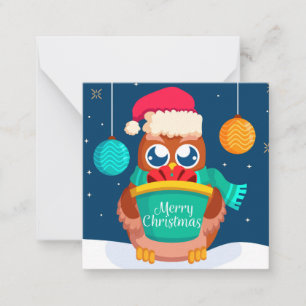 Tarjeta Pequeña Feliz Navidad/Feliz Año Nuevo