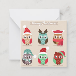 Tarjeta Pequeña Feliz Navidad/Feliz Año Nuevo