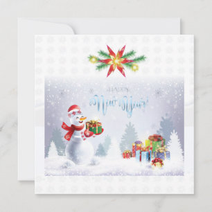 Tarjeta Pequeña Feliz Navidad y feliz año nuevo 2026