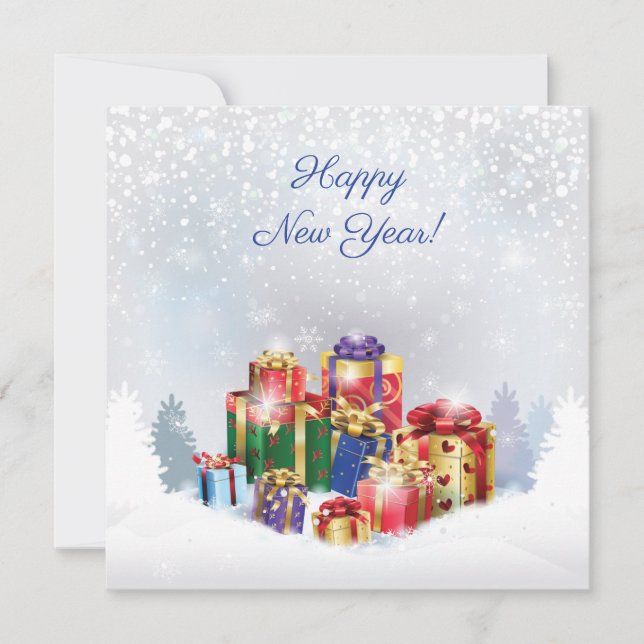Tarjeta Pequeña ¡Feliz Navidad y Feliz Año Nuevo! 20XX XMAS (Anverso)