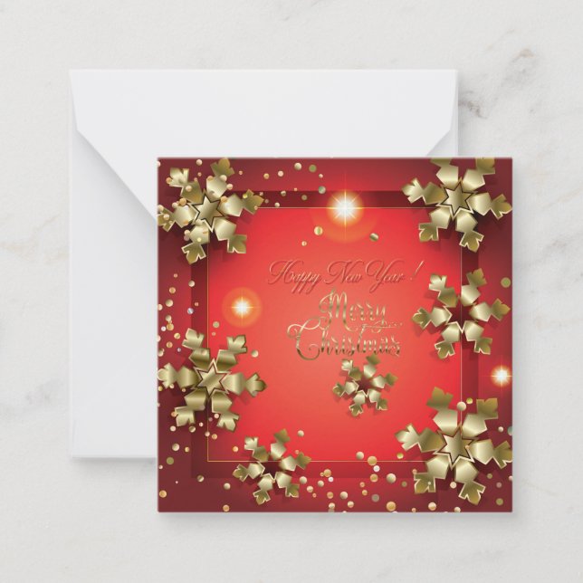 Tarjeta Pequeña ¡Feliz Navidad y Feliz Año Nuevo! XMAS 2026 (Anverso)