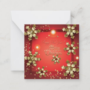 Tarjeta Pequeña ¡Feliz Navidad y Feliz Año Nuevo! XMAS 2026