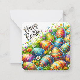 Tarjeta Pequeña Feliz Pascua