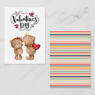 Tarjeta Pequeña Feliz San Valentín de San Valentín de clase del os