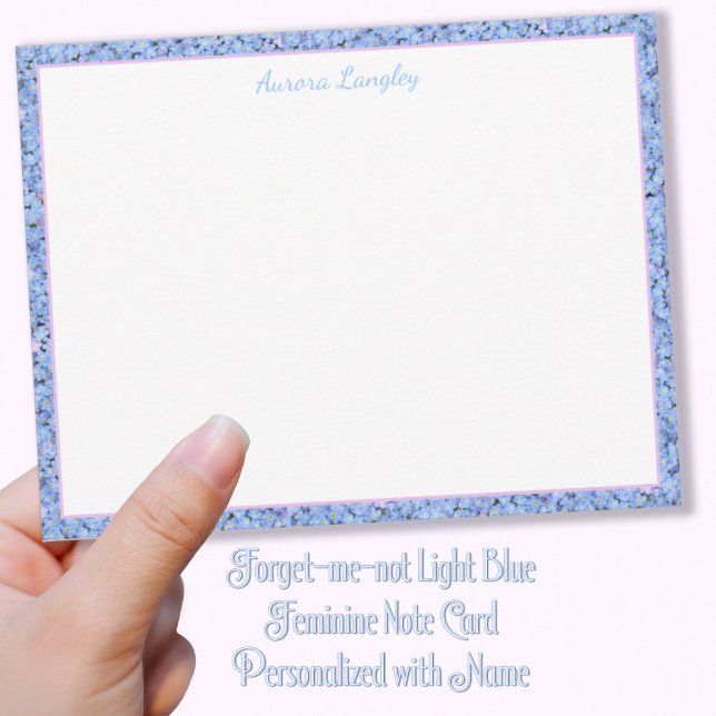 Tarjeta Pequeña Feminina azul claro olvidadizo (Subido por el creador)