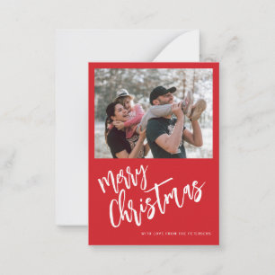 Tarjeta Pequeña Festifación navideña de Budget Merry