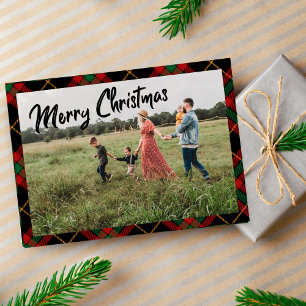 Tarjeta Pequeña Festividad de foto de color negro con escritura na