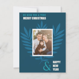 Tarjeta Pequeña Festividad de los Navidades del marco de imagen de