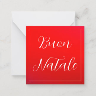 Tarjeta Pequeña Festividad Nacional De Buon Rojo Y Blanco