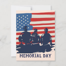 Tarjeta Pequeña Fiesta de barbacoa del Día del Recuerdo