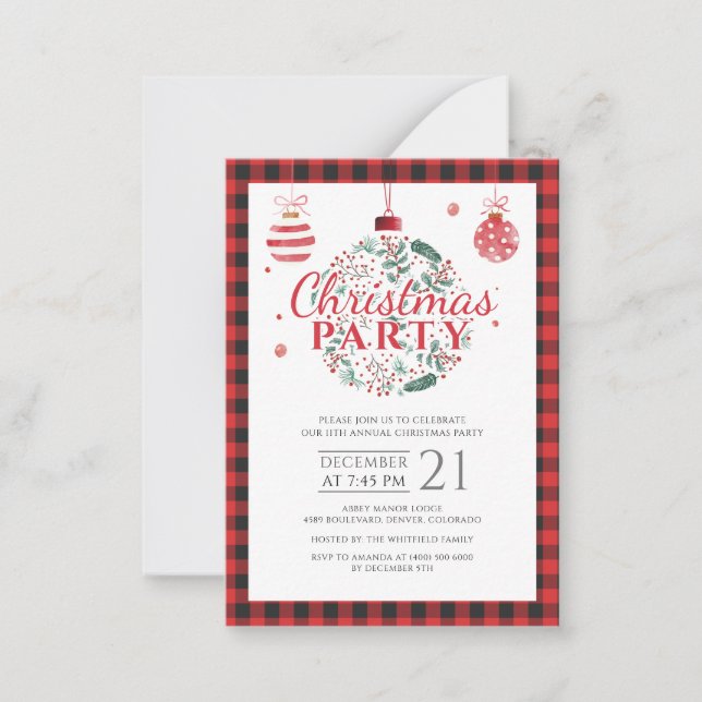 Tarjeta Pequeña Fiesta de feriado de Navidades rusos (Anverso)