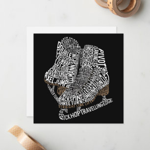 Tarjeta Pequeña Figura Patinaje artístico sobre hielo