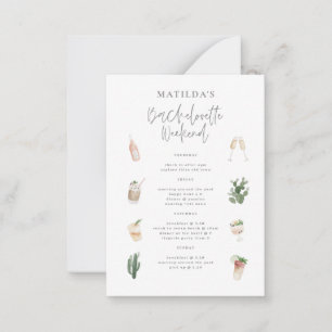 Tarjeta Pequeña fin de semana de Bachelorette