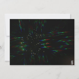 Tarjeta Pequeña Fireworks Through 3D Glasses 3