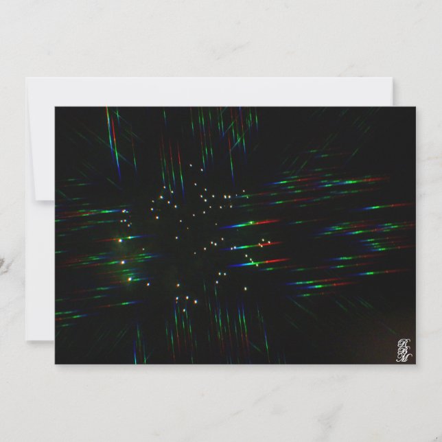 Tarjeta Pequeña Fireworks Through 3D Glasses 3  (Anverso)