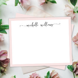 Tarjeta Pequeña Firma del guión de caligrafía de estilo Girly Rubo
