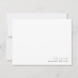 Tarjeta Pequeña Firma manuscrita simple sobre nombre impreso