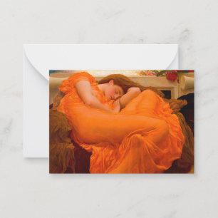 Tarjeta Pequeña Flamante junio por Lord Frederic Leighton