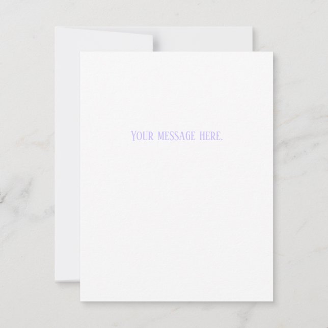 Tarjeta Pequeña Flat Easter Card (Reverso)