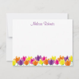Tarjeta Pequeña Flor acuarela colorida personalizada
