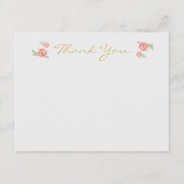 Tarjeta Pequeña Flor acuarela Gracias Cartas