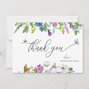 Tarjeta Pequeña Flor acuática Floral Gracias