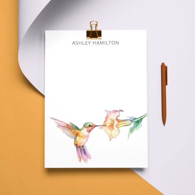Tarjeta Pequeña Flor de colibrí personalizada (Subido por el creador)