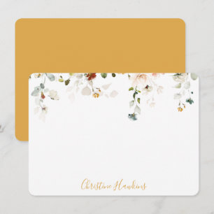 Tarjeta Pequeña Flor de flores silvestres Bonito floral personaliz