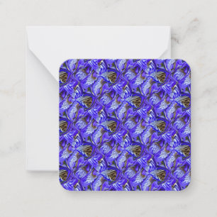 Tarjeta Pequeña Flor de iris púrpura / inclinada / cubierta / plan