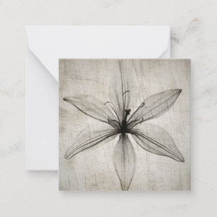 Tarjeta Pequeña Flor de rayos X de una sola época