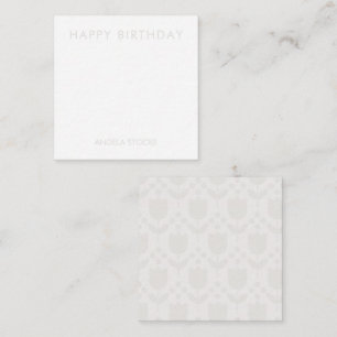 Tarjeta Pequeña Flor personalizada retro
