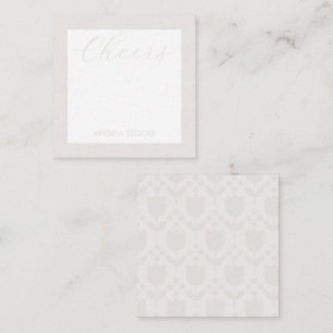 Tarjeta Pequeña Flor Retro Personalizada
