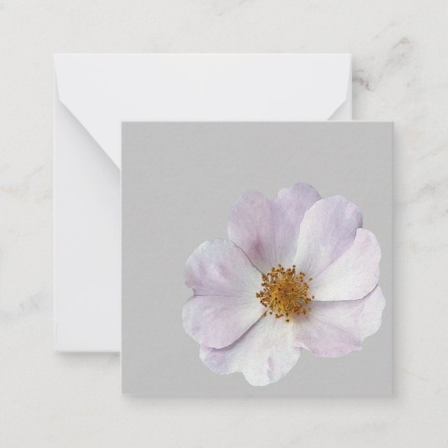 Tarjeta Pequeña Flor rosa pequeña (Anverso)