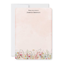 Flor silvestre botánico floral personalizado moder