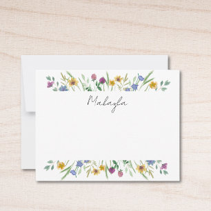 Tarjeta Pequeña Flor silvestre personalizada