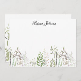 Tarjeta Pequeña Flor silvestre suave personalizada