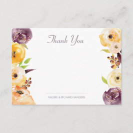 Tarjeta Pequeña Floral acuarela Gracias