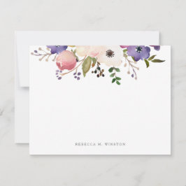 Tarjeta Pequeña Floral botánica personalizada