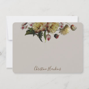 Tarjeta Pequeña Floral de flor silvestre elegante personalizada 