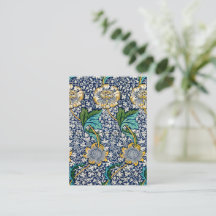 Floral keniata William Morris Blue Blank