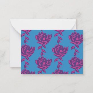 Tarjeta Pequeña Floral lisa