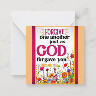 Tarjeta Pequeña Floral Retro Inspirador