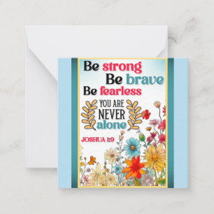 Tarjeta Pequeña Floral Retro Inspirador