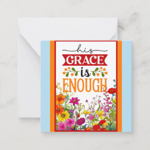 Tarjeta Pequeña Floral Retro Inspirador