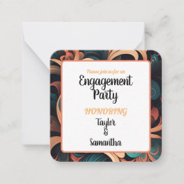 Tarjeta Pequeña Floral retro vintage